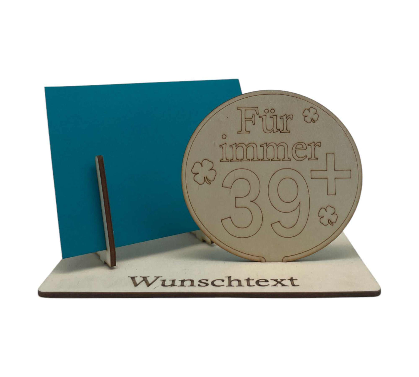 40. Geburtstag – kreative Geldgeschenk-Verpackung mit humorvollem Schild-Motiv für eine besondere Geschenkidee.