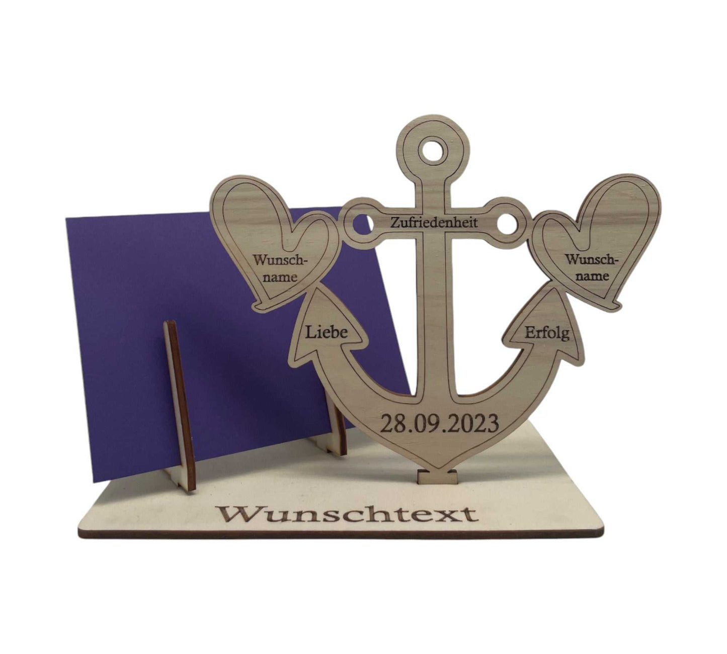 Hochzeit Dekoration und Geschenkidee mit Anker