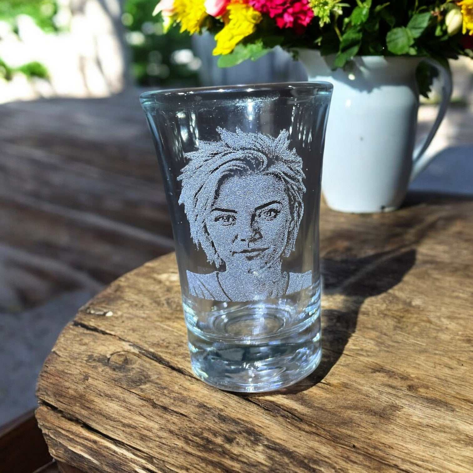 Schnapsglas mit Foto - graviert – Perfekt für besondere Anlässe – Geschenke