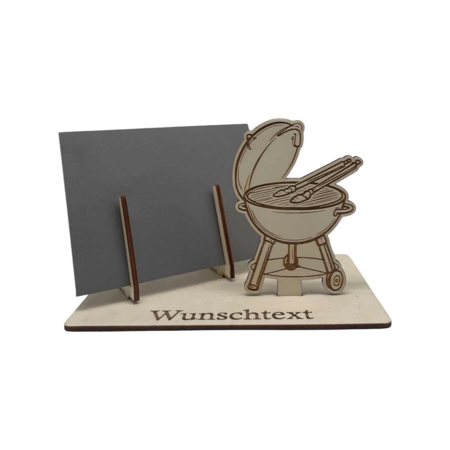 Grillmotiv mit Deckel als Gutscheinhalter – Laserdatei SVG & DXF für Holzprojekte