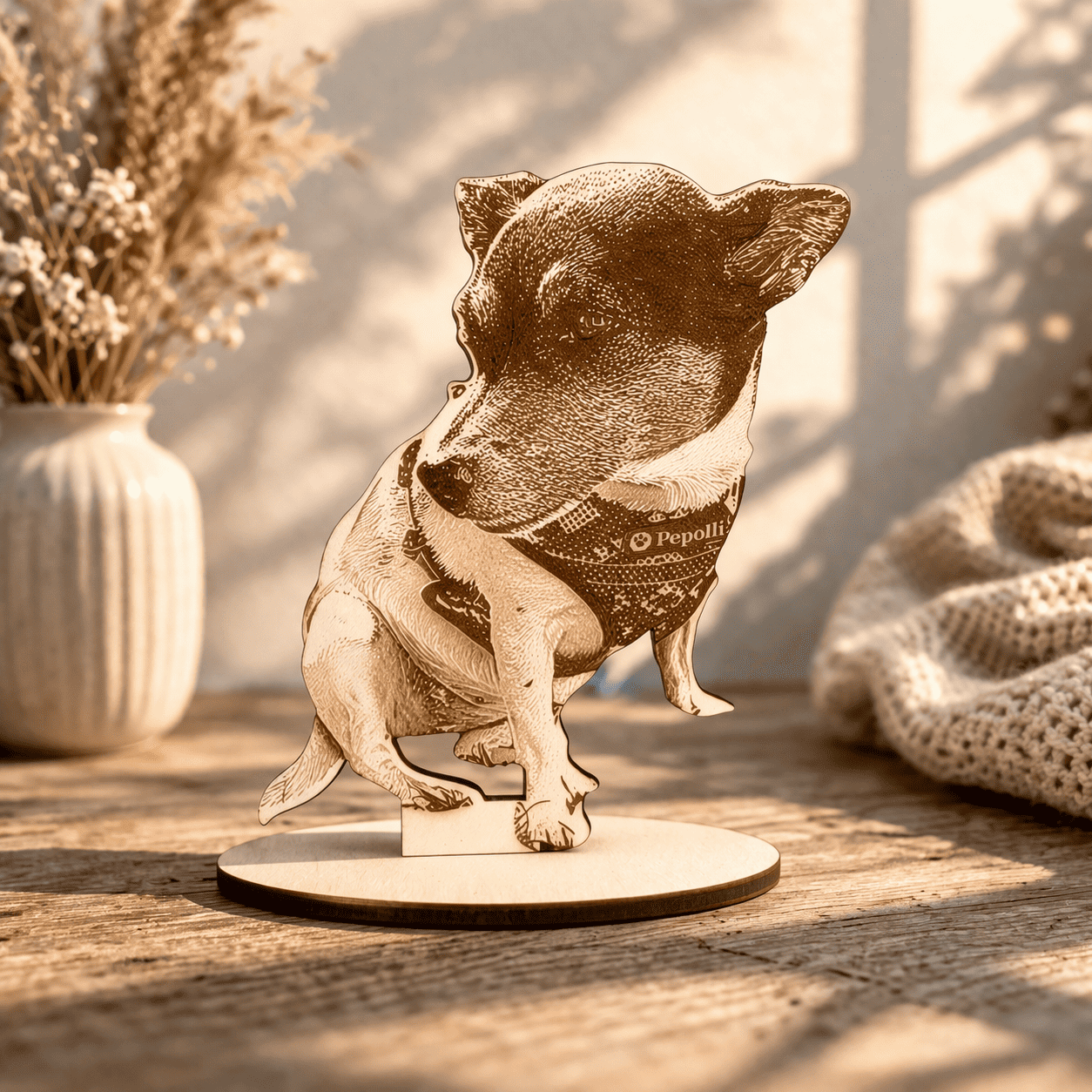 Holzfigur aus Foto als einzigartige Geschenkidee mit persönlicher Bedeutung