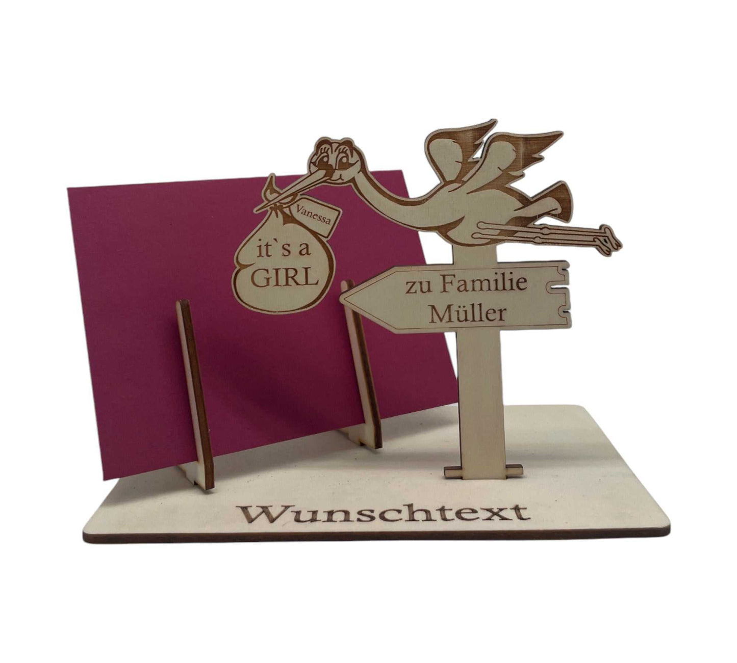 ersonalisierte Gutscheinverpackung für Babyparty