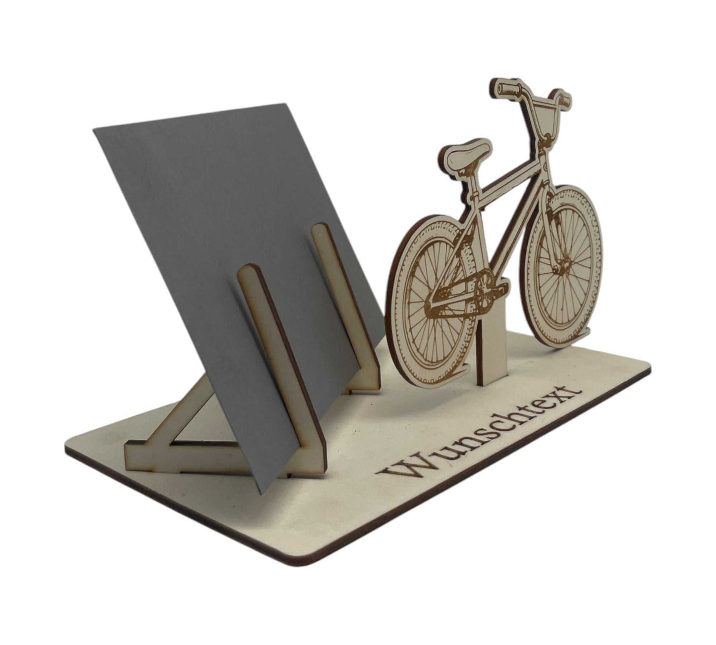 Gutschein für Bikepark als Gravur auf Holz