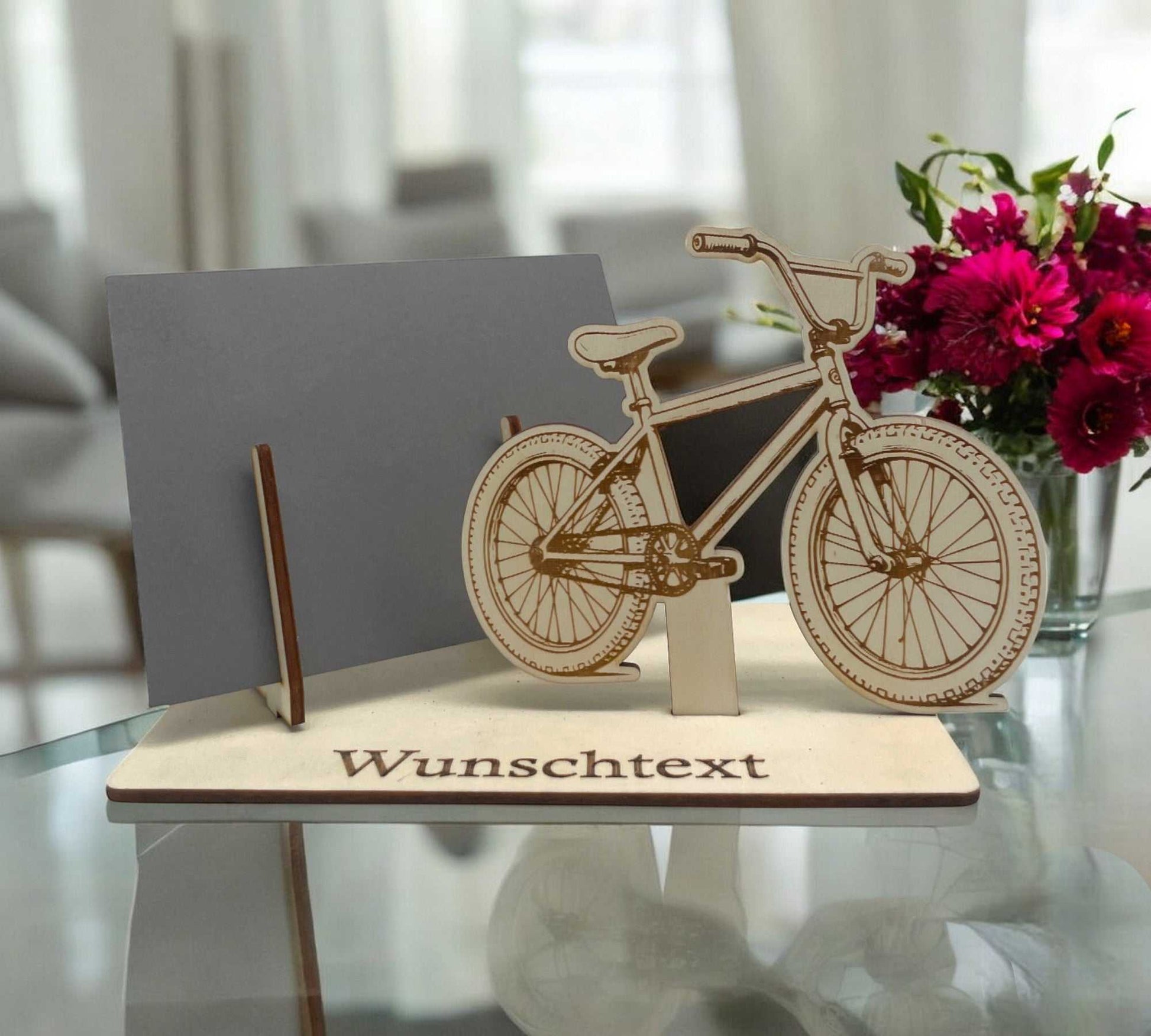 kinderfahrrad als geschenk verpacken Gutschein verpacken mit BMX-Fahrrad – personalisierbar mit Wunschtext – Geschenke