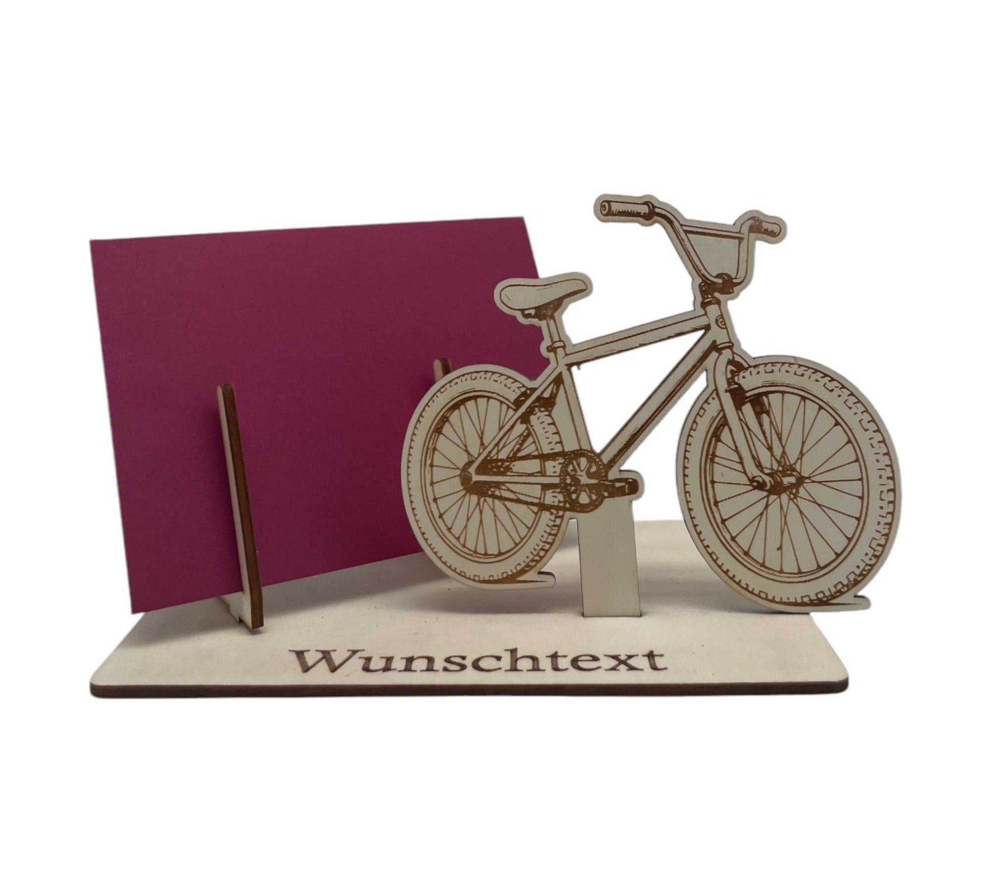 BMX Motiv mit personalisierter Gravur