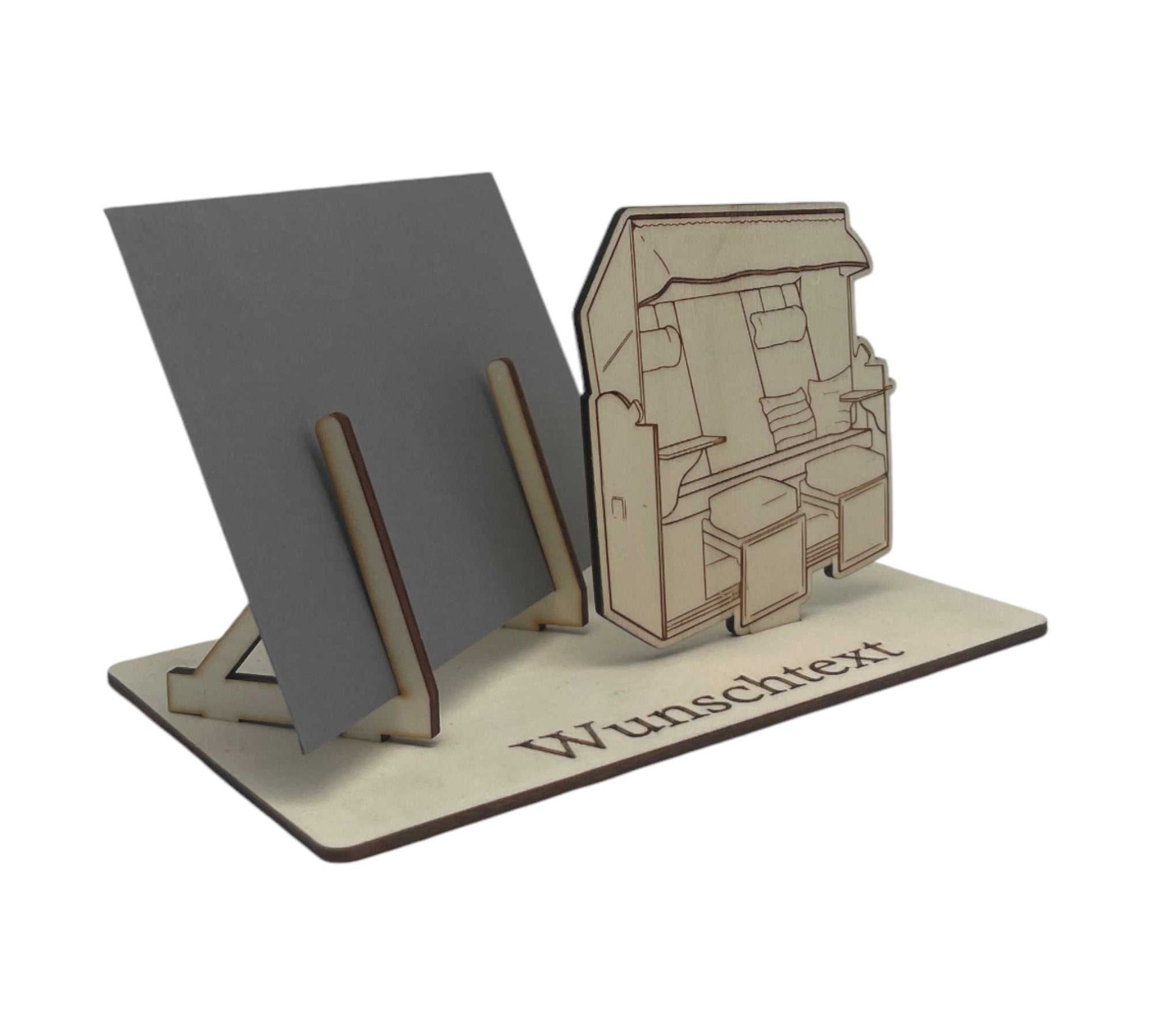 Geschenkidee für Erholung mit Strandkorbgravur