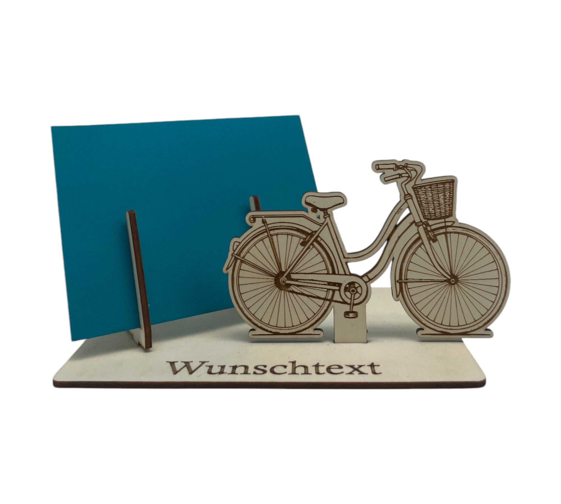 Fahrrad-Geschenk mit Wunschtext graviert