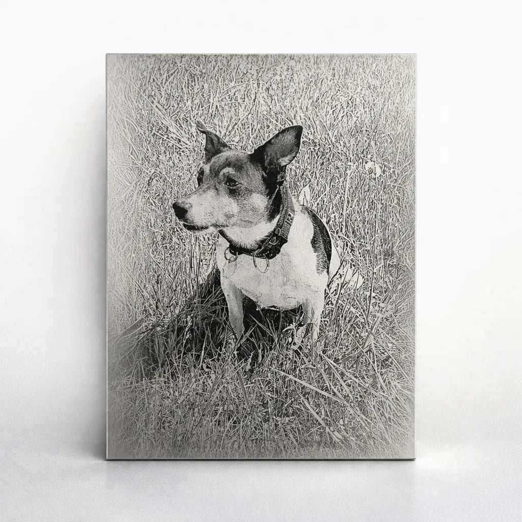 Magnetwand mit individueller Gravur aus deinem Foto