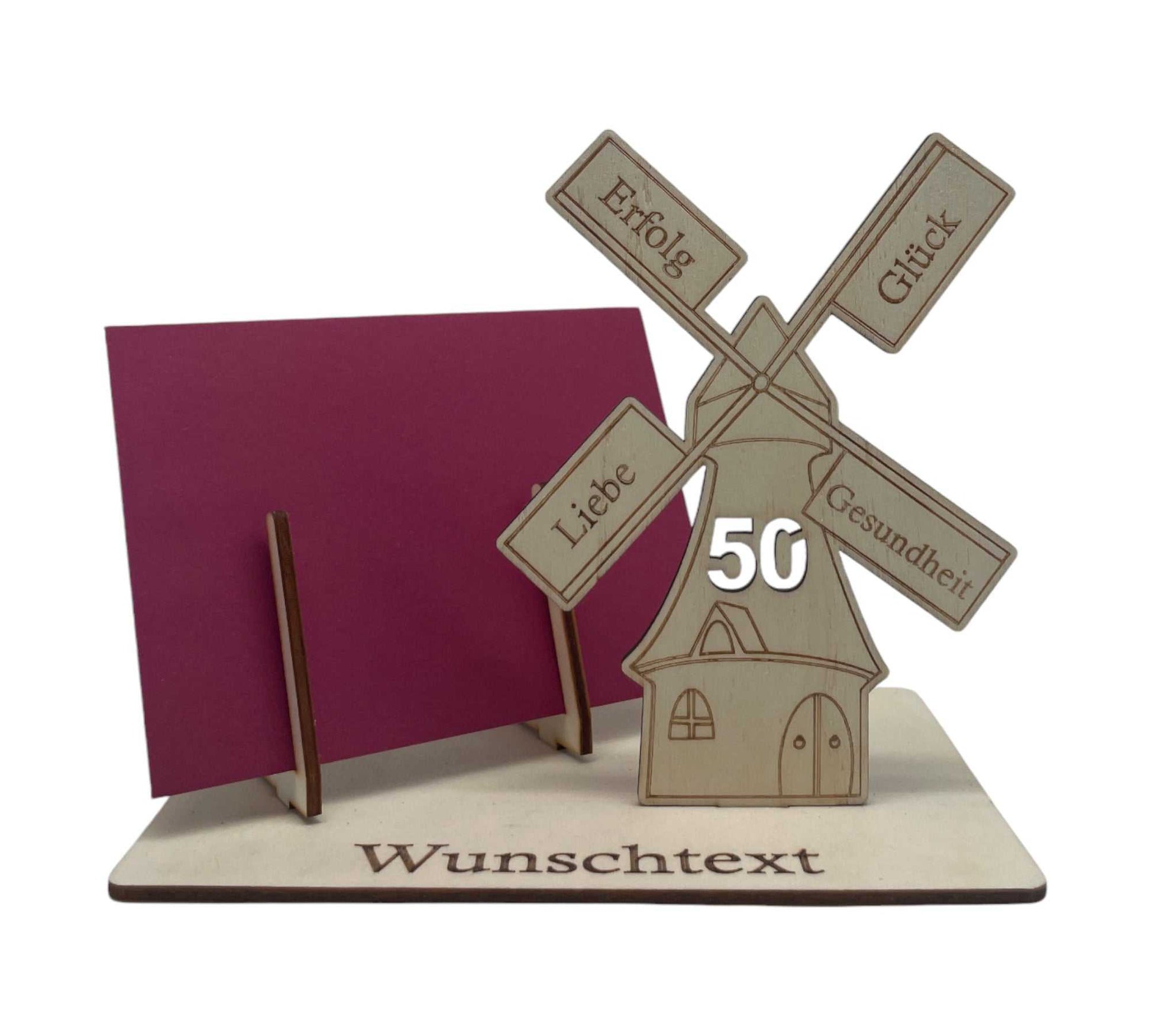 Geldgeschenk 50. Geburtstag personalisierbar