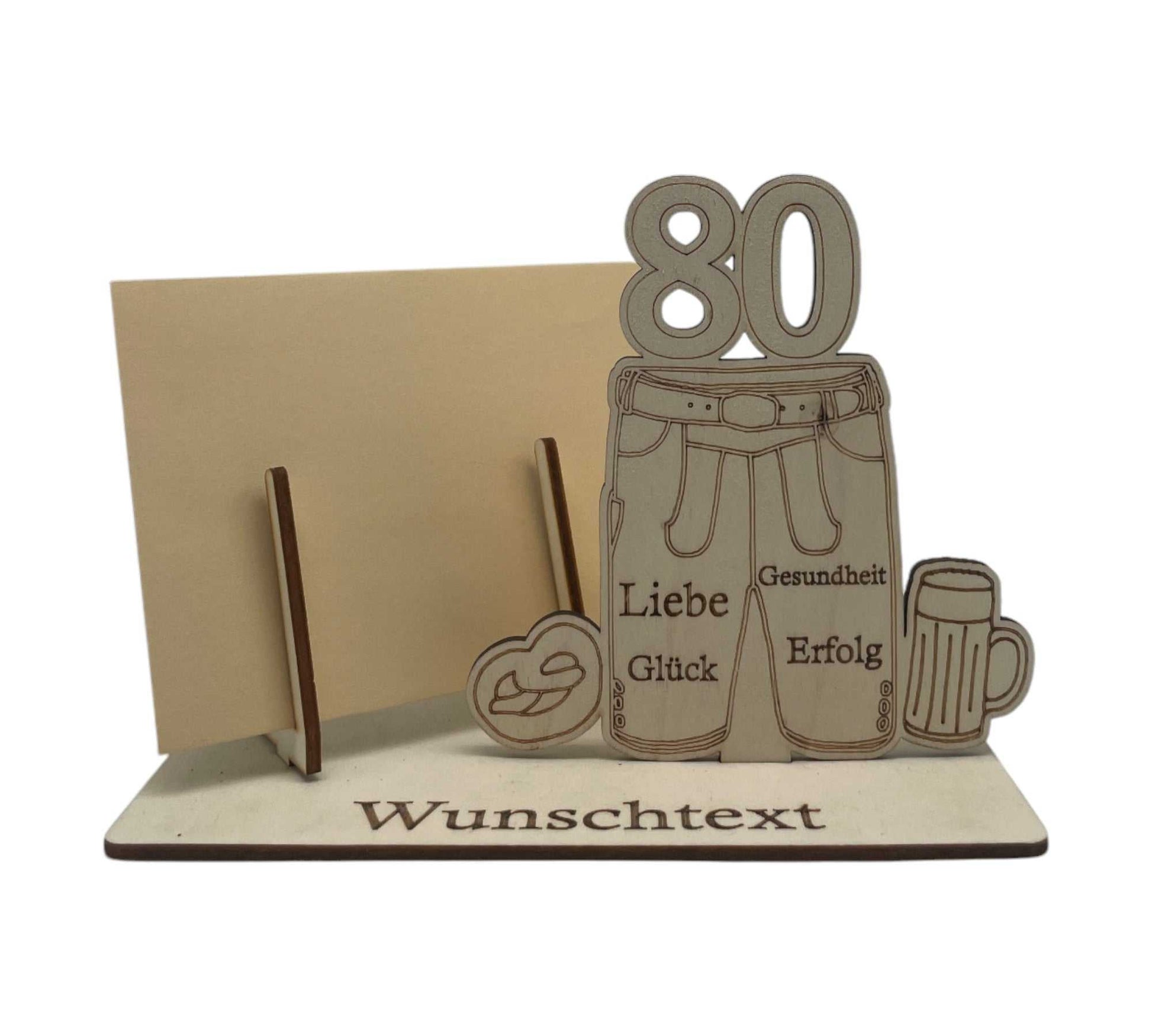 Geschenkidee 80. Geburtstag bayerisches Motiv