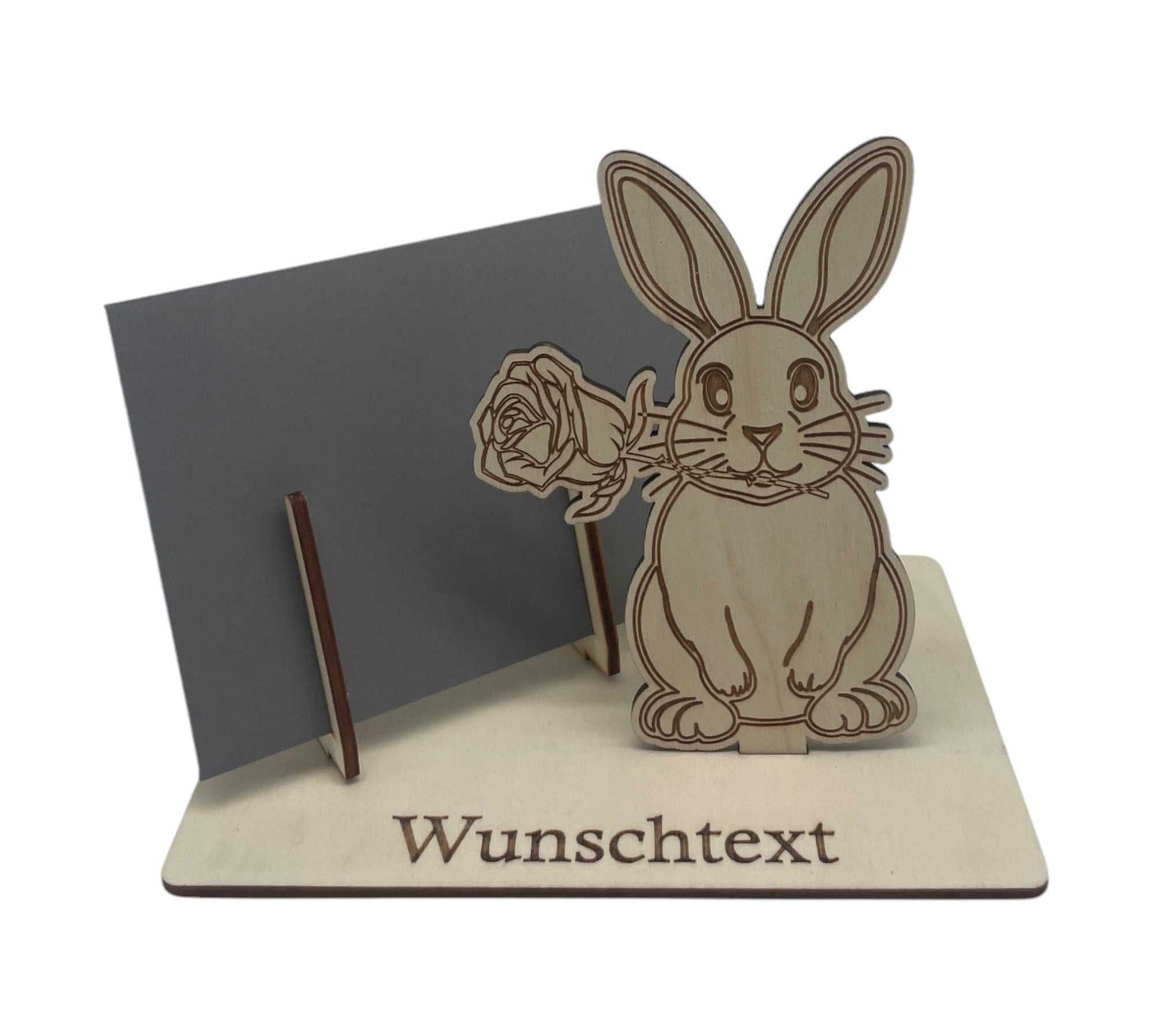 Kreative Geschenkidee mit Hase und Blume