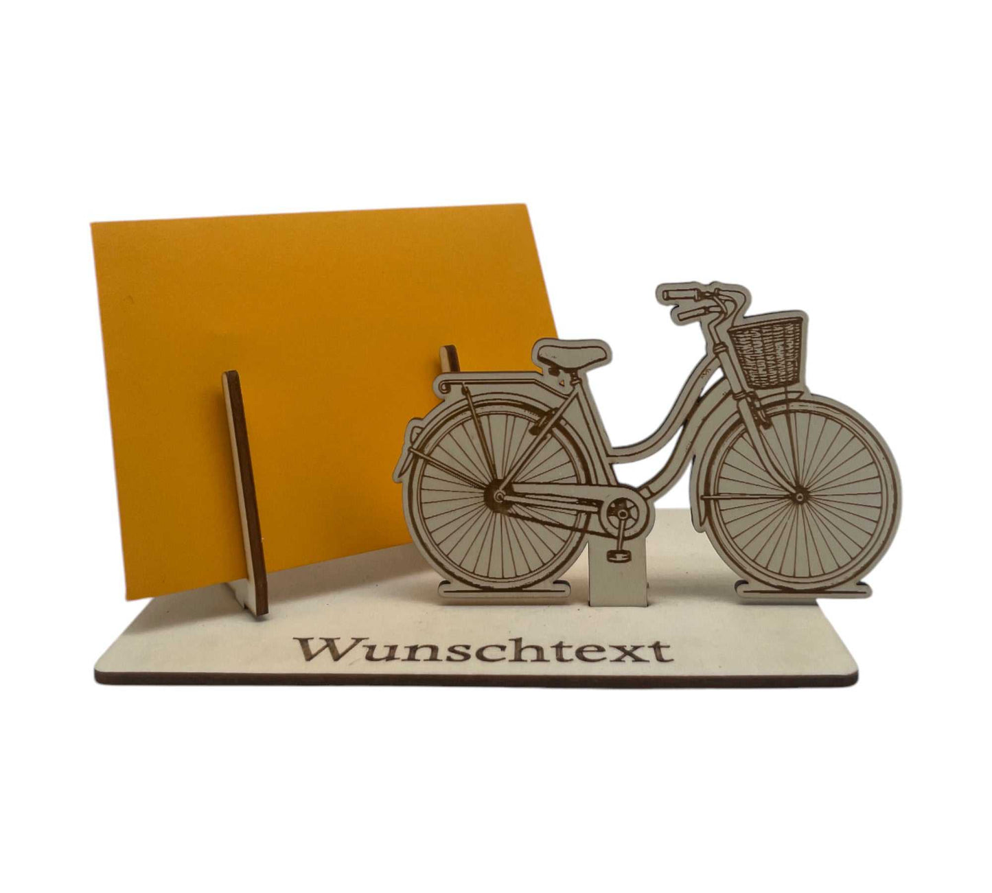 Kreative Holzdeko für Radfahrerinnen