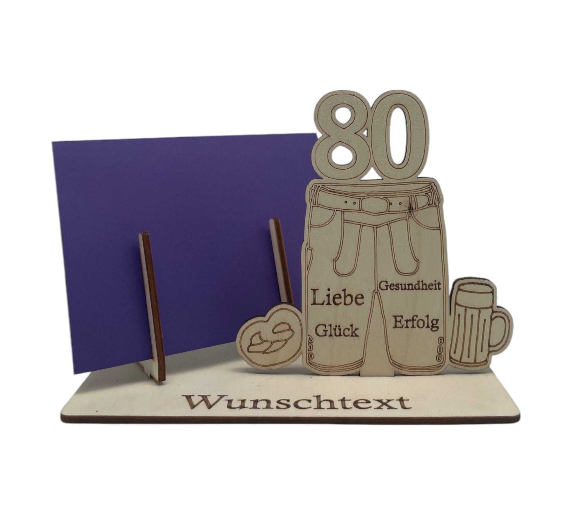 Gutscheinverpackung Oktoberfest 80 Geburtstag