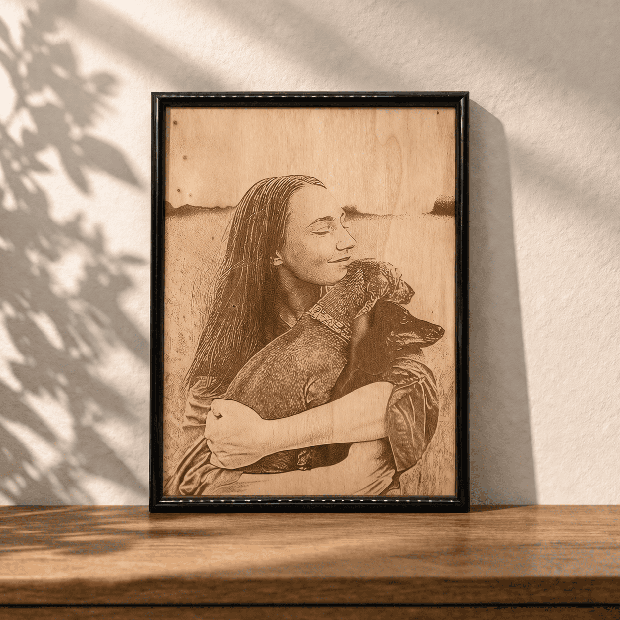 foto gravur auf holz personalisierbares holzbild aus pappelsperrholz als wanddeko mit individuellem motiv nach kundenwunsch