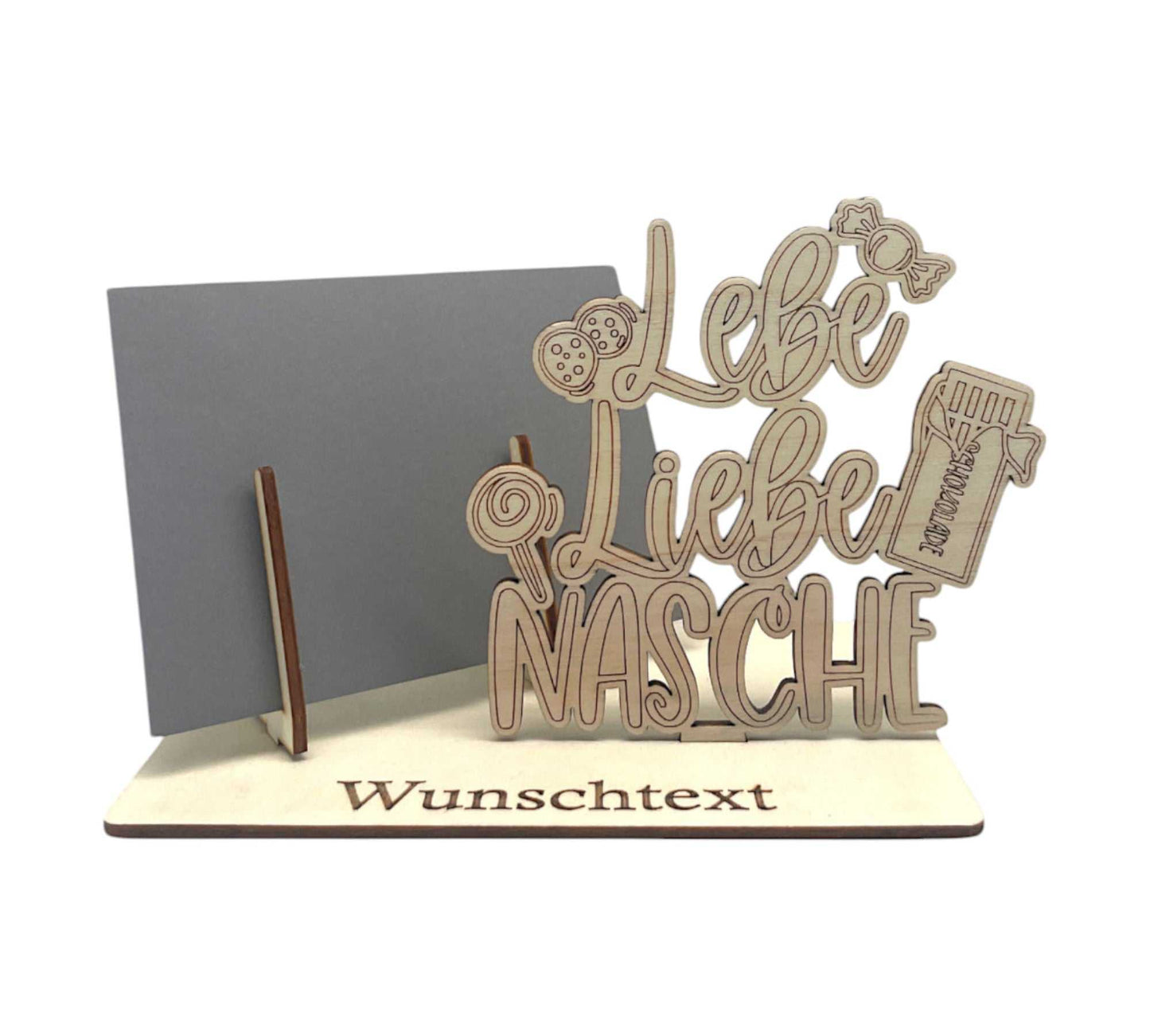 Gutscheinverpackung für Naschkatzen mit Wunschtext