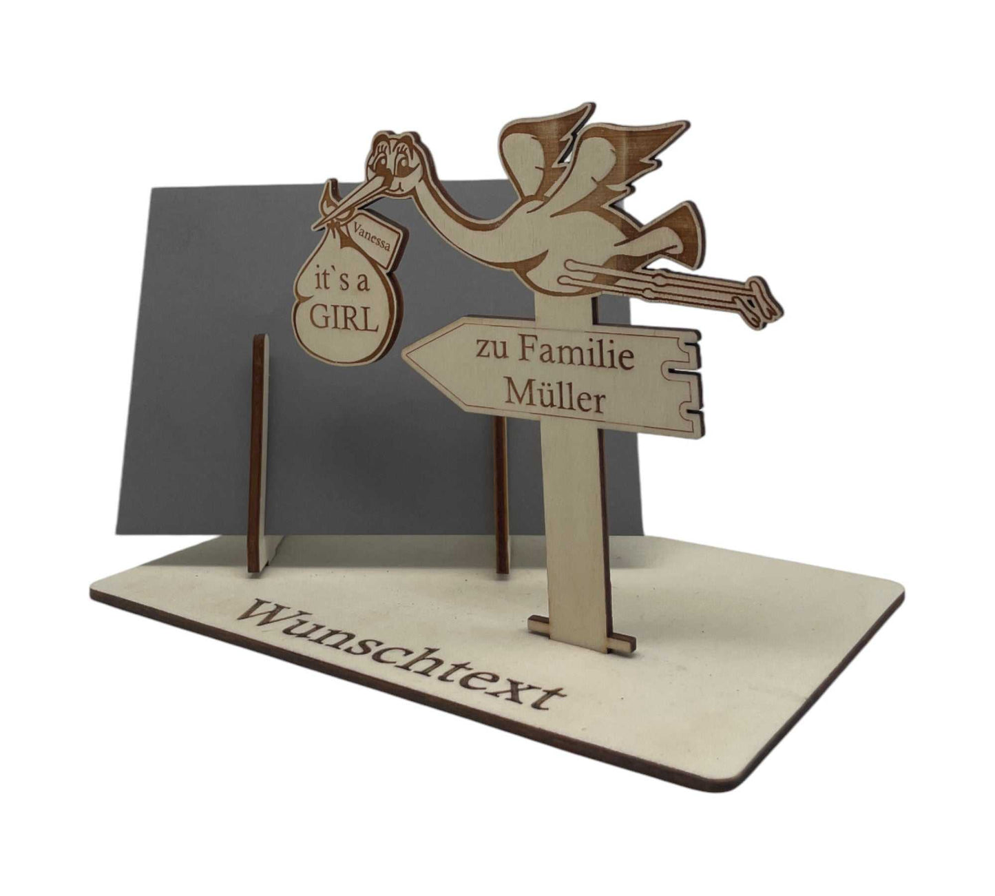 Personalisierte Gutscheinverpackung zur Geburt gestalten