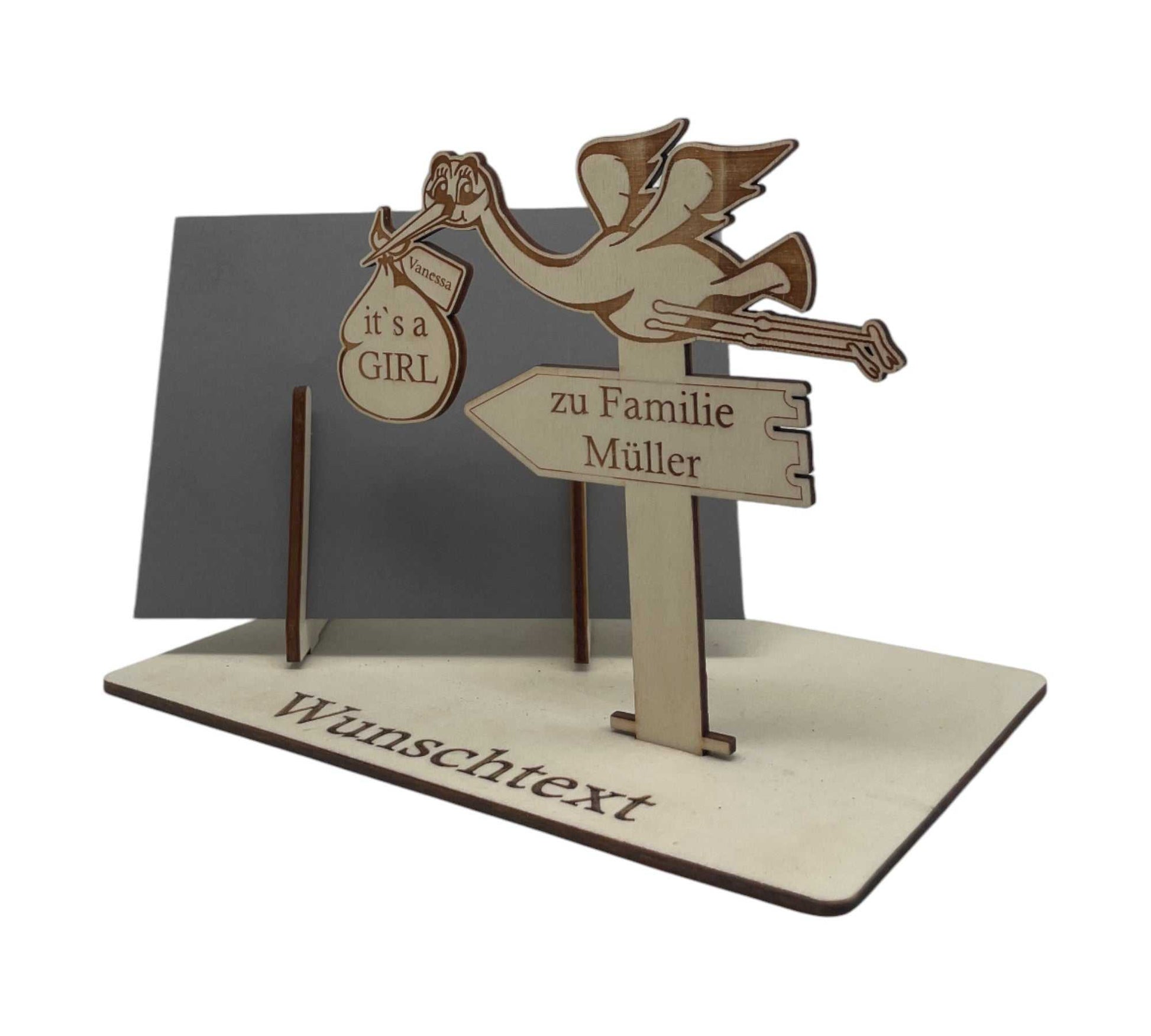 Personalisierte Gutscheinverpackung zur Geburt gestalten