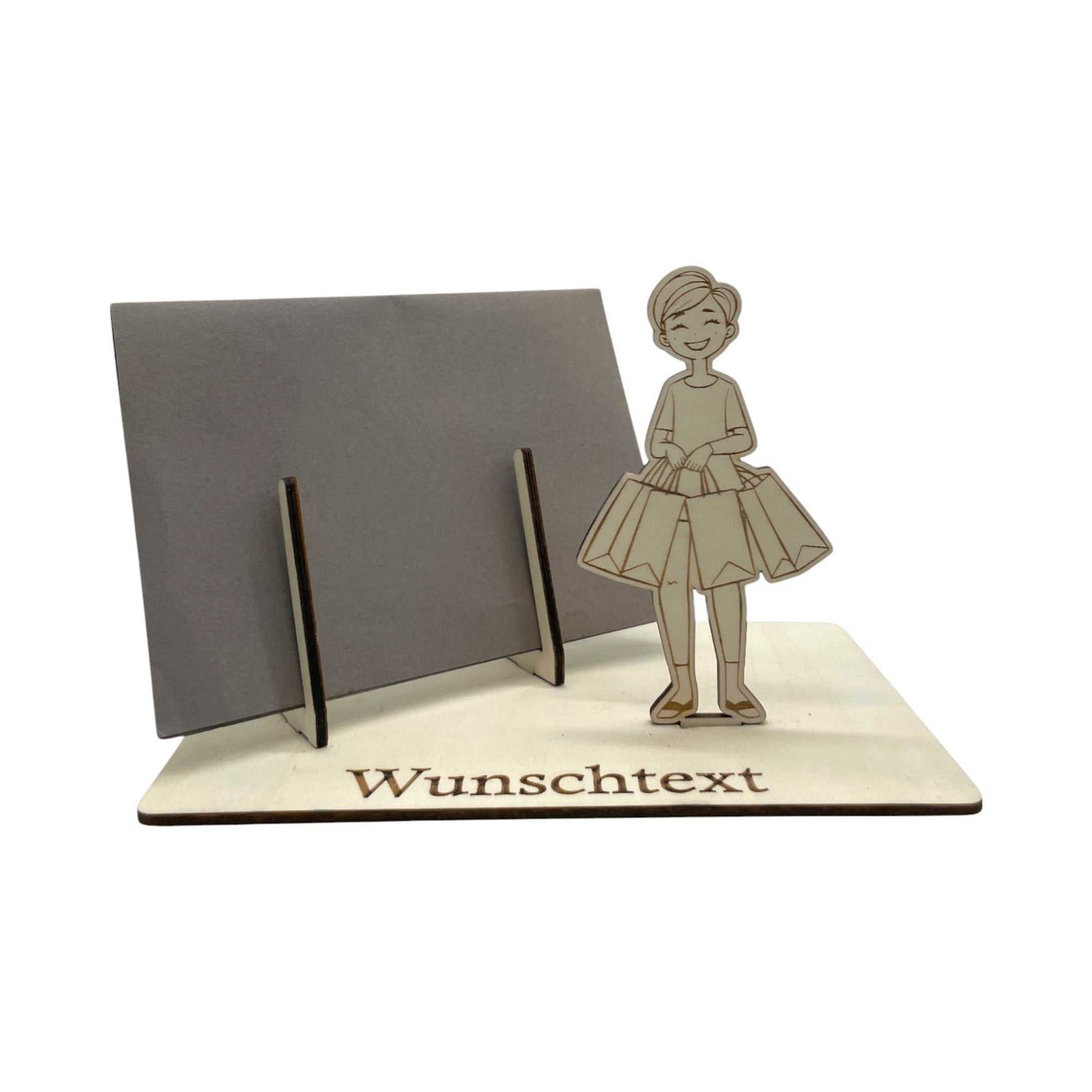 Geldgeschenk kreativ mit Shopping-Figur gestalten