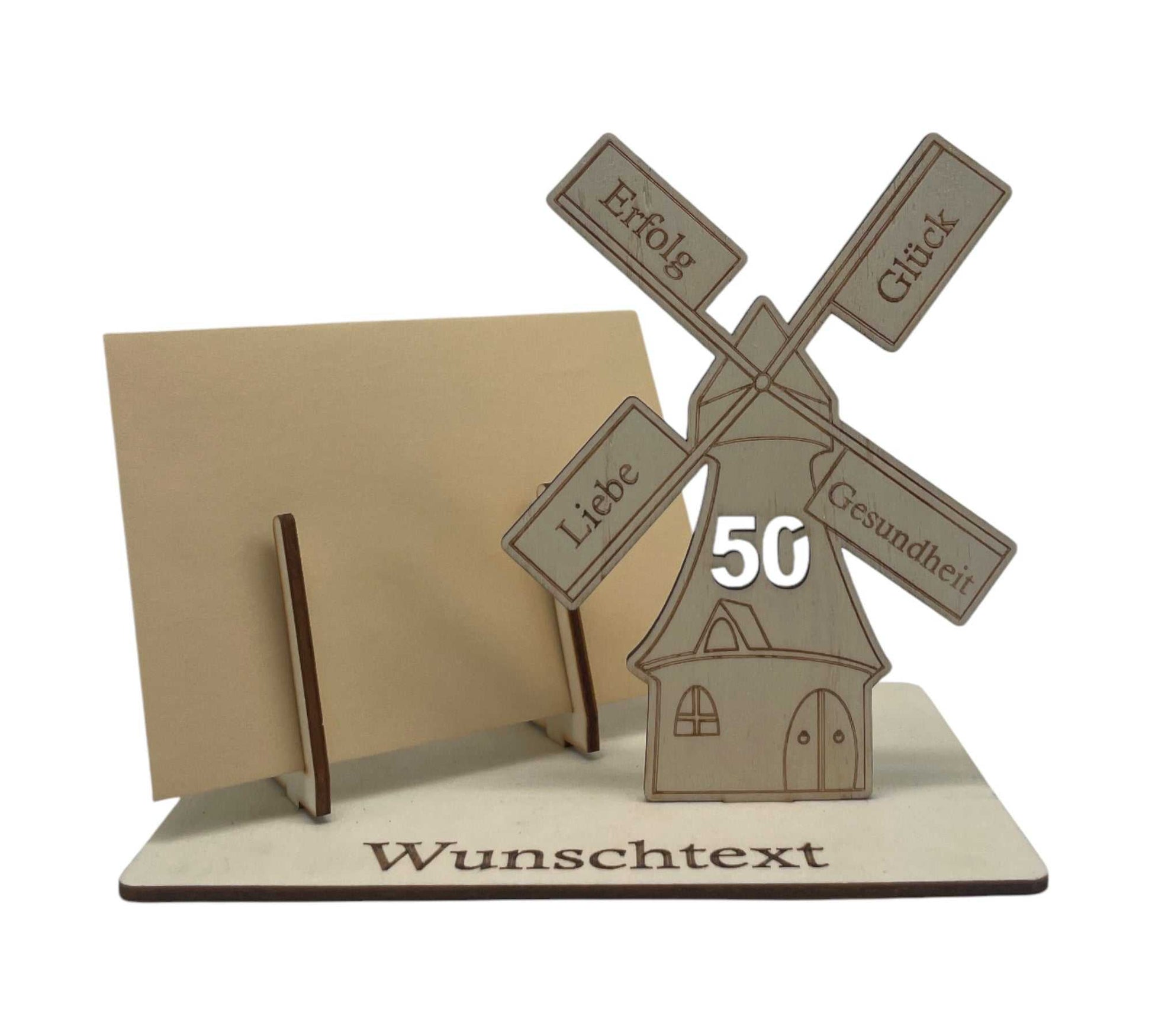 Windmühle Geburtstagsgeschenk 50 Jahre
